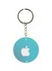 Apple Logo Printed Dual Sided Keychain