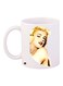 Girl Printed Ceramic Coffee Mug White/Beige/Red 11ounce