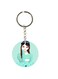 Double Sided Girl Printed Keychain