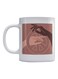 Hands Printed Mug White/Brown/Pink