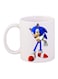 Sonic Printed Coffee Mug White/Blue/Red 11ounce