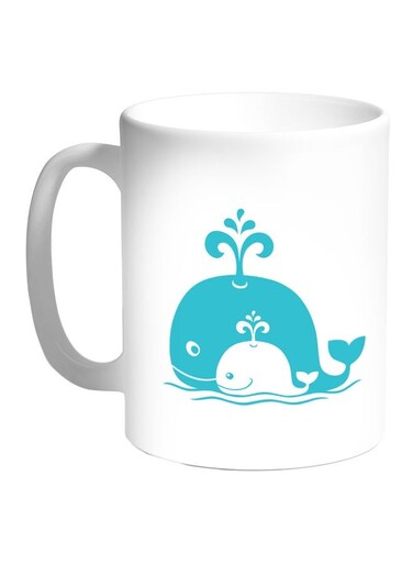 Be A Friend Printed Coffee Mug Blue/White 11ounce