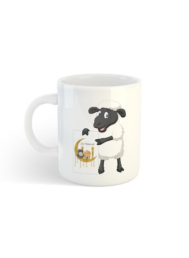 Eid Al-Adha Sheep Printed Mug White