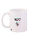 Off Printed Ceramic Coffee Mug White/Green/Red 11ounce