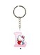 L Letter Cartoon Themed Dual Sided Keychain