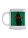 Arabic Quote And Girl Printed Mug White/Green/Black 350ml