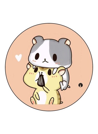 Cat Printed Fridge Magnet Pink/Yellow/Grey 5.5cm