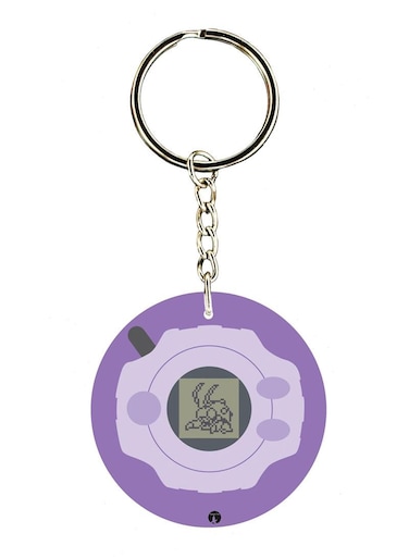 Anime Digimon Double Side Printed Keychain