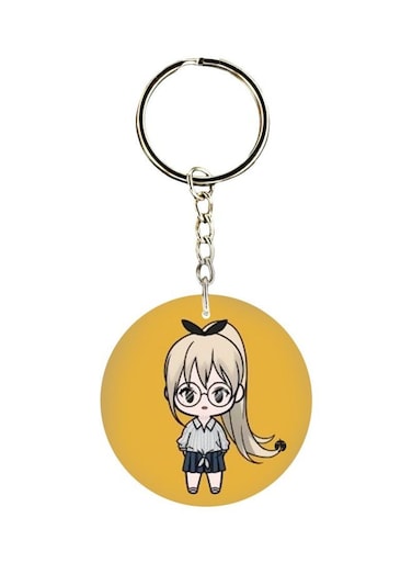 Cartoon Themed Single Sided Keychain