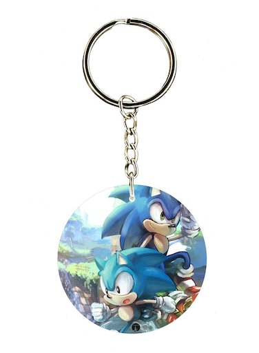 The Sonic Video Game Printed Keychain