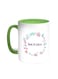 Back To School Printed Coffee Mug Green/White 11ounce