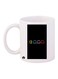 The Video Game Pac Man Printed Mug White/Black/Orange Standard Size