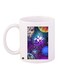 Space Printed Coffee Mug White/Purple/Blue 11ounce