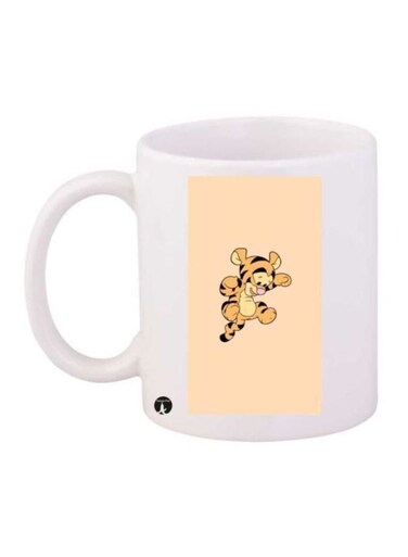 Tiger Printed Coffee Mug White/Brown/Black