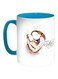 Happy Mother's Day Printed Coffee Mug Turquoise/White