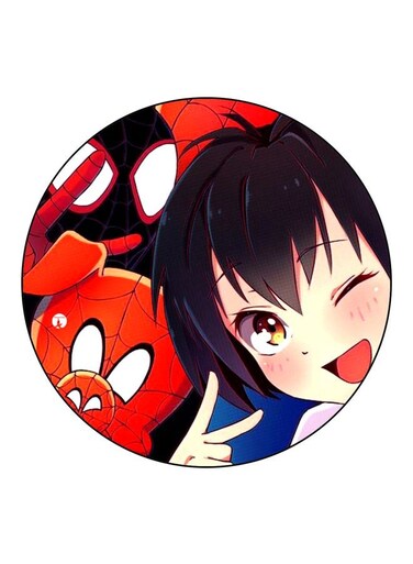 Cartoon Printed Fridge Magnet Red/Blue/Beige 5.5cm