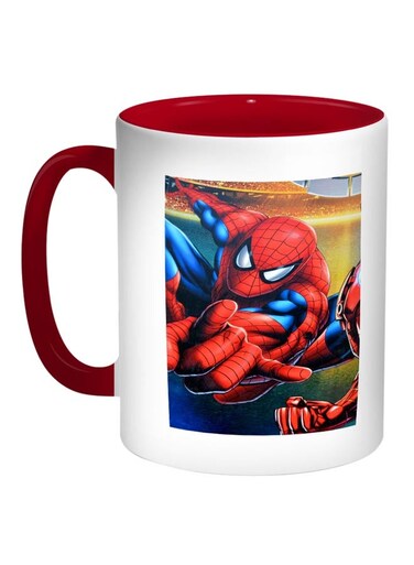 Spiderman Printed Coffee Mug Red/White/Blue