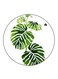Plants Printed Fridge Magnet Round Multicolour