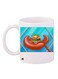 Cartoon Printed Coffee Mug White/Red/Blue 11ounce