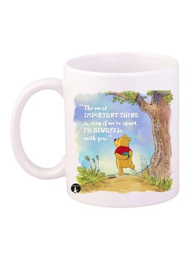 Winnie Pooh Printed Coffee Mug White/Yellow/Brown