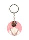 Girl Printed Dual Sided Keychain
