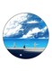 The Beach Printed Fridge Magnet Round Multicolour