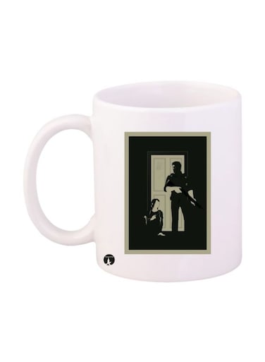Video Game The Last Of Us Printed Mug White/Black/Grey Standard Size