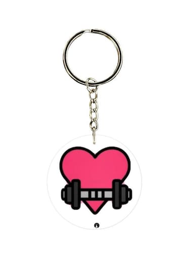 Cartoon Themed Single Sided Keychain