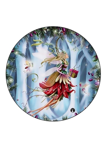 Fairy Printed Fridge Magnet Round Multicolour