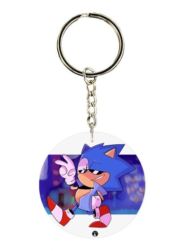 Sonic Double Side Printed Keychain