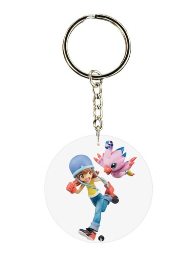Anime Digimon Printed Keychain