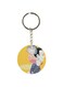 Cartoon Themed Single Sided Keychain