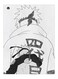 Printed Decorative Plate White/Black 15 x 20cm
