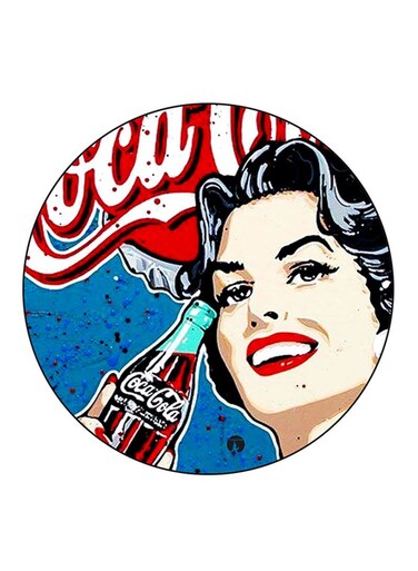 Vintage Art Printed Fridge Magnet Multicolour