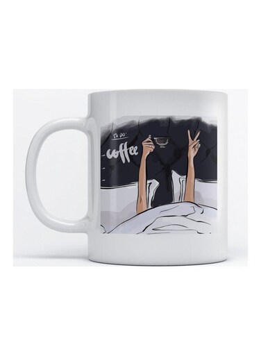 Mug Coffee Lovers for Coffee and Tea White