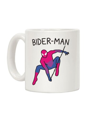 Bider Man Parody Printed Coffee Mug White
