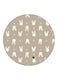 Rabbits Printed Fridge Magnet Round Multicolour