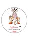 Foxes Printed Fridge Magnet Multicolour