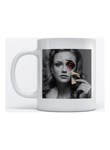 Mug Woman For Coffee And Tea White