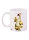 Ice Age Printed Coffee Mug White/Beige/Pink 11ounce