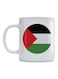 Palestine Flag Printed Ceramic Mug White/Black/Red 350ml