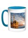 Islamic Mosque Printed Coffee Mug Blue/White/Yellow 11ounce
