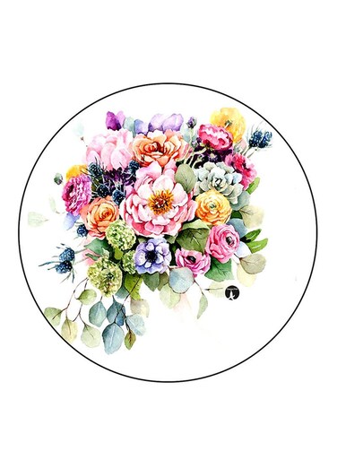 Flowers Printed Fridge Magnet Multicolour