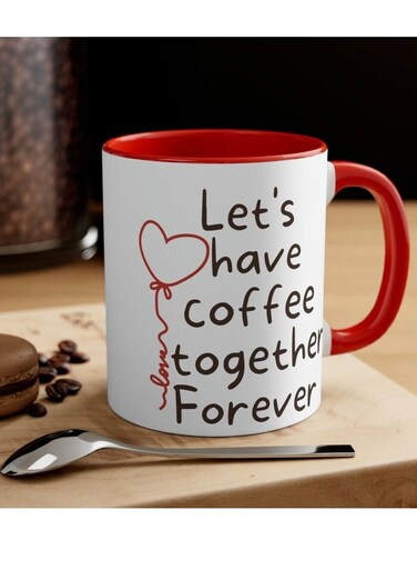 Let's Have Coffee Together Forever Mug, Coffee Lover Gifts, Unique Romantic Gifts For Him &amp; Her
