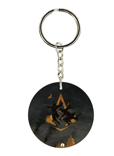 Keychain Of The Video Game Assasin's Creed ( 2 Sides)