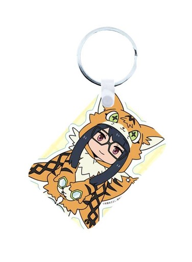 Anime Digimon Printed Keychain Orange/Yellow/Beige