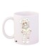 Flower Printed Coffee Mug White/Yellow/Green 11ounce