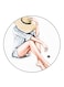 Woman Printed Fridge Magnet Multicolour
