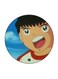 Anime Captain Majid Printed Fridge Magnet Round Multicolour
