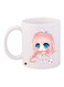 Cartoon Girl Printed Coffee Mug White/Pink/Blue 11ounce